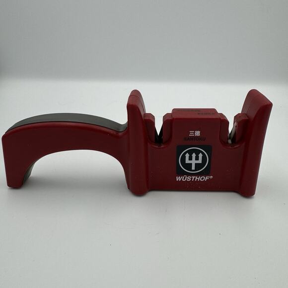 Wüsthof 2-Stage Knife Sharpener Coarse Fine Edge Tool for Santoku & Chef Knives - Picture 1 of 7